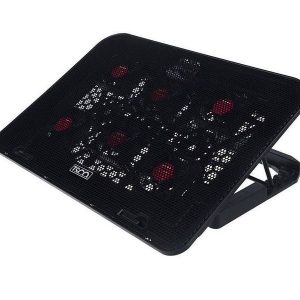 پایه خنک کننده تسکو مدل tclp 3104 – به دنبال راه حلی برای خنک کردن لپ تاپ خود هستید، پیشنهاد ما به شما پایه خنک کننده تسکو مدل tclp 3104 است. این پایه محصولی از شرکت معتبر تسکو (tsco) است و کیفیت ساخت نسبتا خوبی دارد. در داخل پایه خنک کننده تسکو 6 فن به ابعاد 15 × 60 × 60 میلی متر وجود دارد که هر یک با سرعت 3300 دور بر دقیقه کار می کنند. این پایه خنک کننده برای لپ تاپ های 10 تا 17 اینچ کاربرد دارد. جنس بدنه خنک کننده تسکو از پلاستیک و فلز است و 12 عدد چراغ led در آن تعبیه شده است. این محصول دارای دو درگاه usb است و از قابلیت تنظیم ارتفاع بهره می برد. توری فلزی سطح این پایه خنک کننده برای جلوگیری از لغزش لپ تاپ بسیار مناسب است. پایه خنک کننده تسکو مدل tclp 3104 می تواند دمای سیستم شما را کنترل کند و عملکرد آن را افزایش دهد.