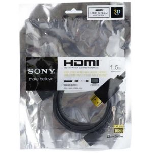 کابل sony hdmi 1. 5m پک سلفونی – این رابط مناسب برای dvd پلیر، تلویزیون، رایانه، اسپیکر، دوربین، کنسول های بازی و غیره بوده و طول کابل آن ۱۵۰ سانتی متر با روکش کابل از جنس نابلون tpe و پشتیبانی از رزولوشن full hd و پخش ۳d می باشد.