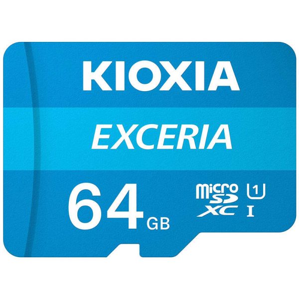 Kioxia-EXCERIA-64GB-U1-C10-100MBs-MicroSDXC-Memory-Card-With-Adapter-3