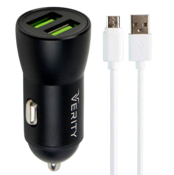 Verity-C1118-2.4A-12W-Car-ChargerMicroUSB-Cable-3
