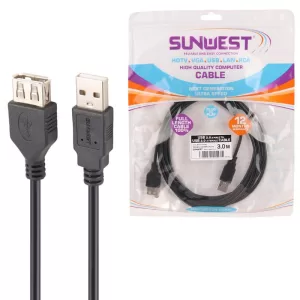 کابل افزایش طول Sunwest USB 3m