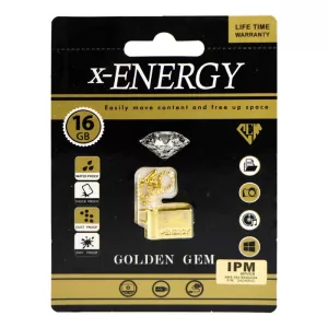 فلش مموری ایکس انرژی مدل Golden Gem ظرفیت 16 گیگابایت