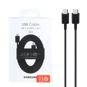 کابل شارژ اورجینال 1.8 متری فست Samsung USB-C مدل EP-DW767