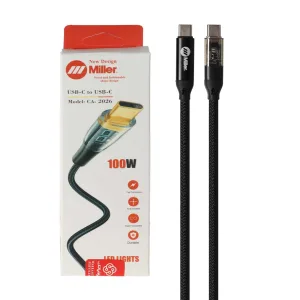 کابل شارژ PD و فست Miller Type-C To Type-C مدل CA-2026 100W