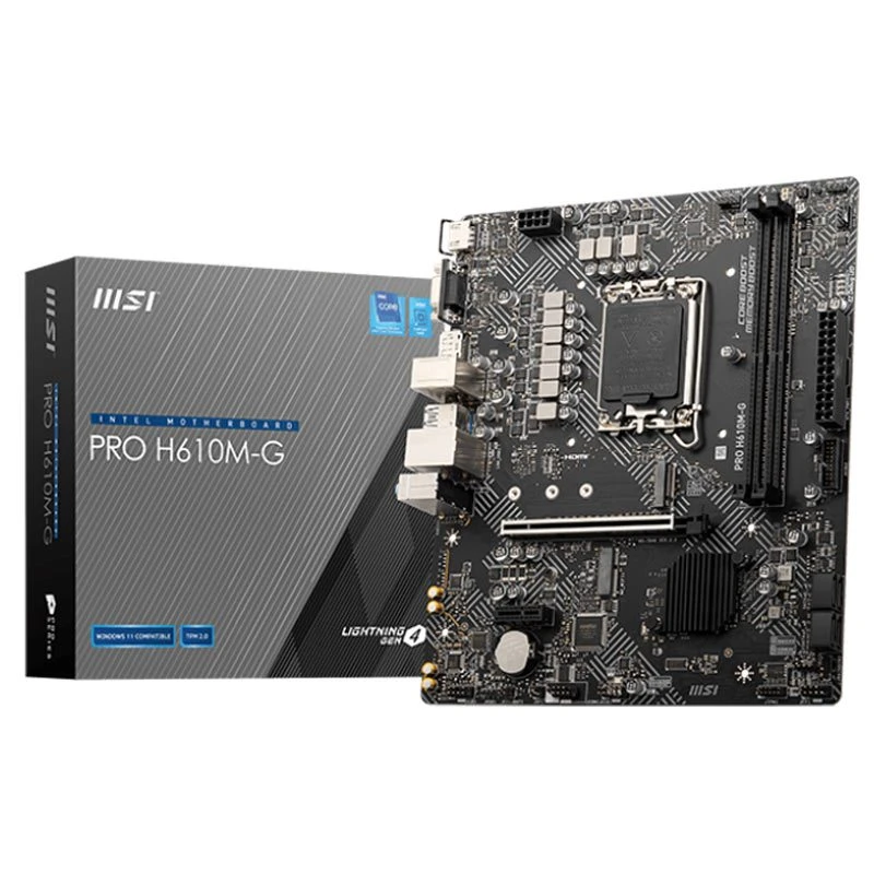 باندل شماره 8 MSI PRO H610M-G DDR5+Core i5 14400+8GB RAM باندل شماره 8 MSI PRO H610M-G DDR5+Core i5 14400+8GB RAM