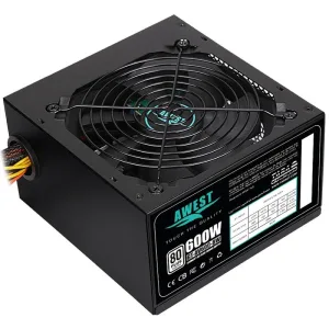 منبع تغذیه کامپیوتر 600 وات اوست مدل AWEST 600W