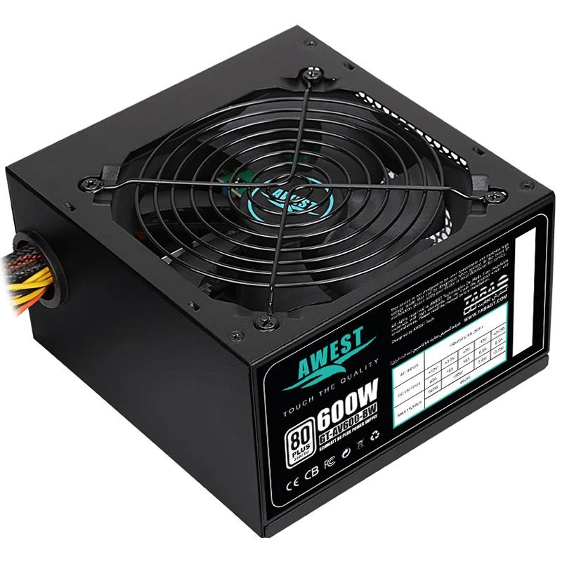 منبع تغذیه کامپیوتر 600 وات اوست مدل AWEST 600W منبع تغذیه کامپیوتر 600 وات اوست مدل AWEST 600W