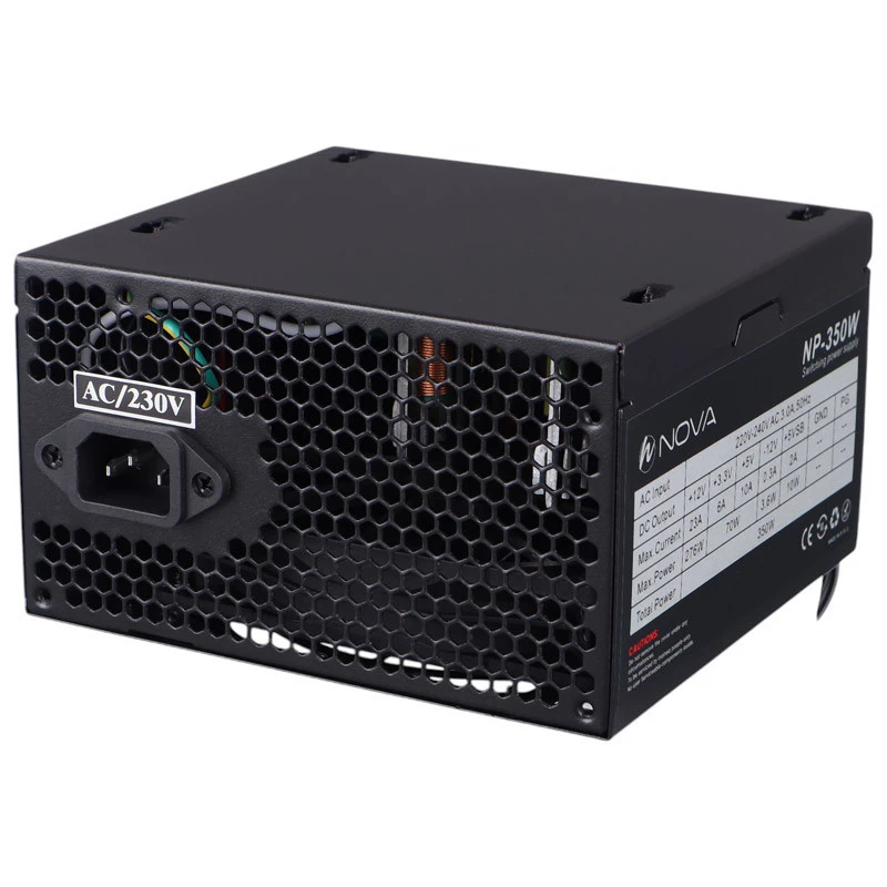 منبع تغذیه کامپیوتر 350 وات ان نوا مدل NP-350 منبع تغذیه کامپیوتر 350 وات ان نوا مدل NP-350